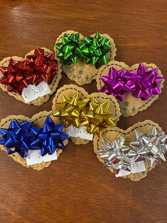 Christmas Bow Earrings