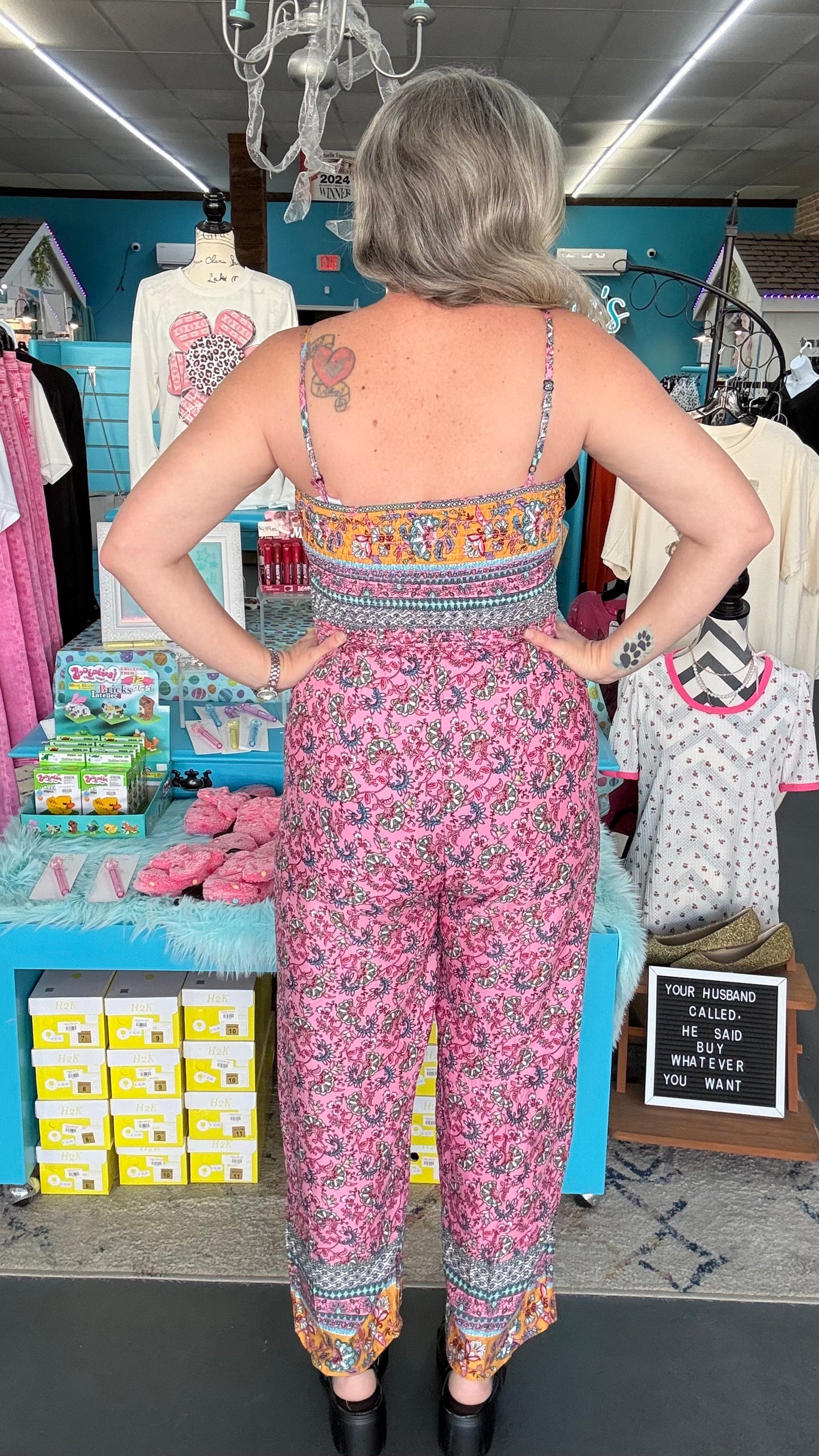 Floral Smocked Jumpsuit