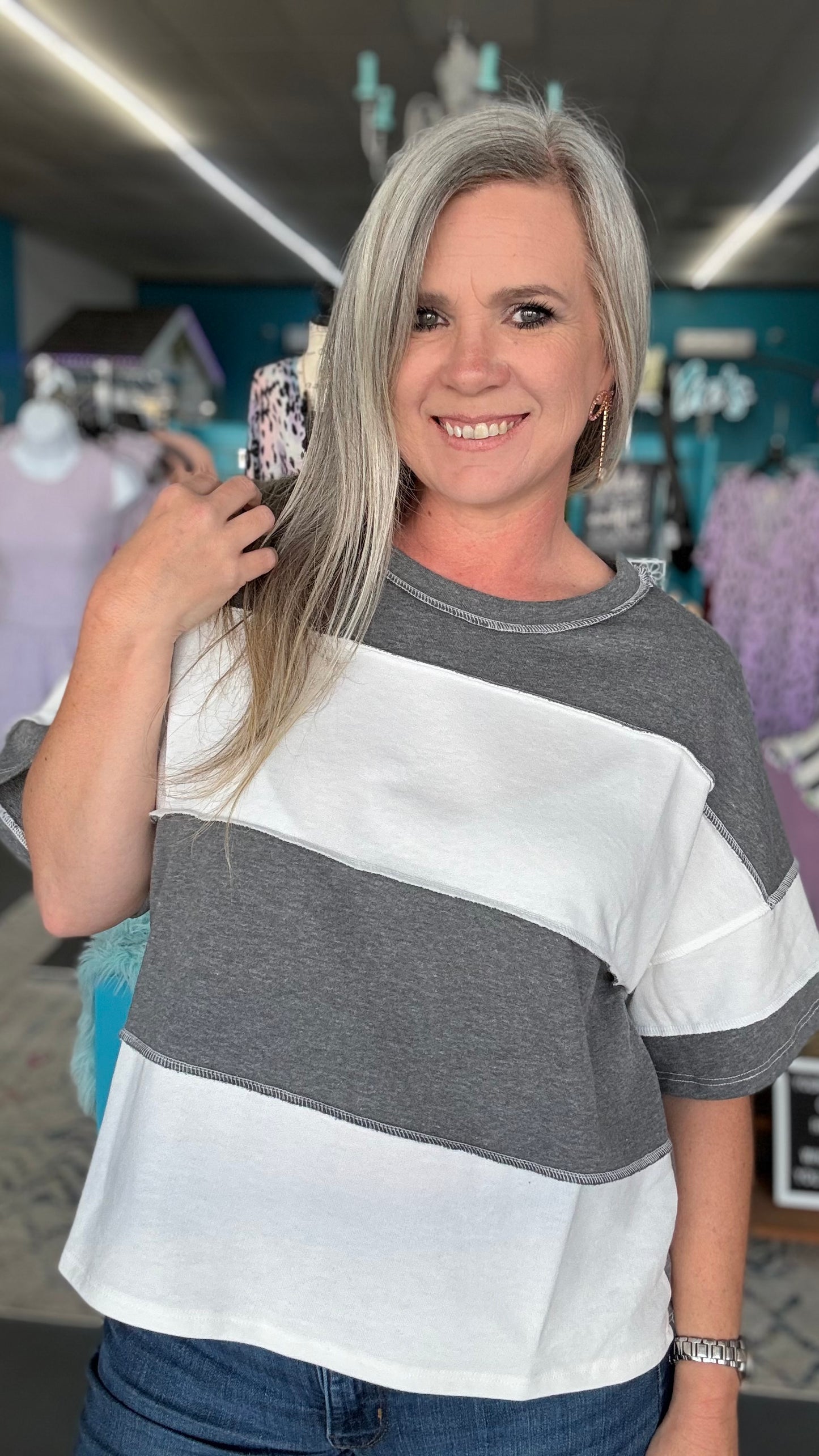 Reverse Stitch Top