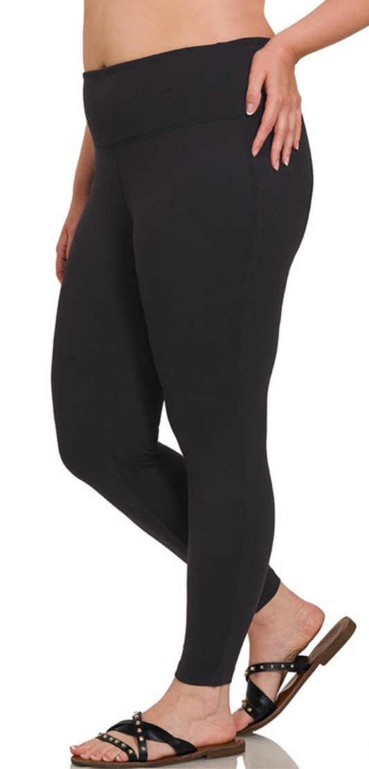 Buttersoft Black Leggings- Plus