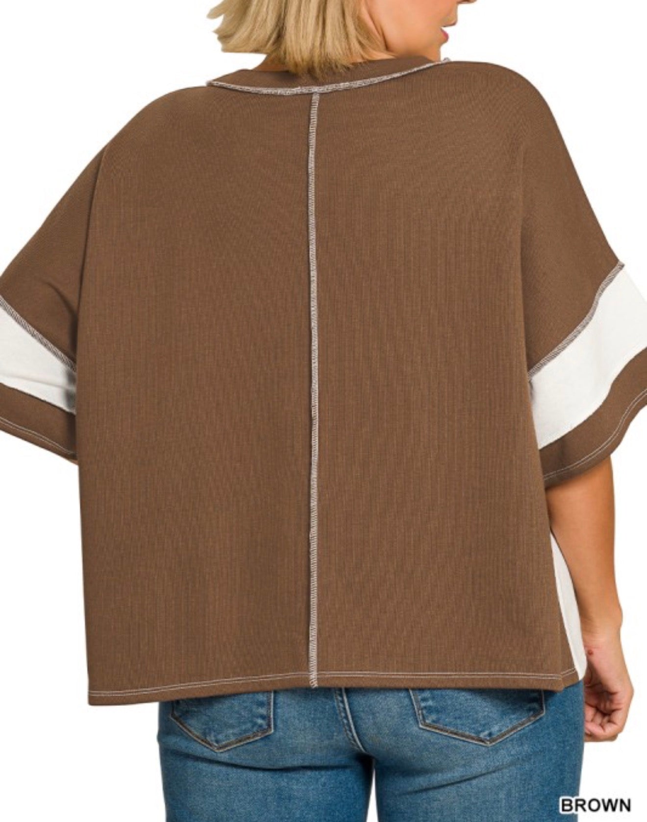 Reverse Seam Top-Plus