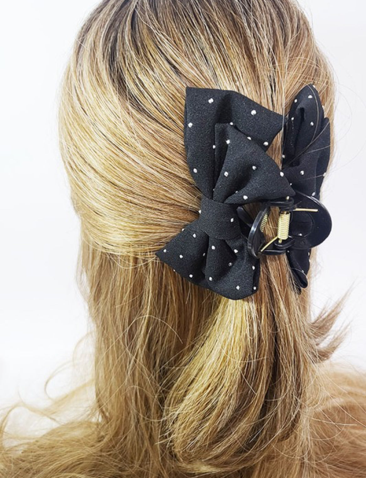 Rhinestone Bow Clip