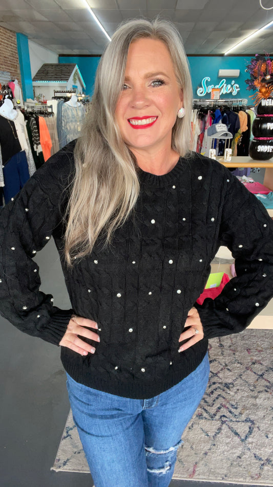 Rhinestone Sweater