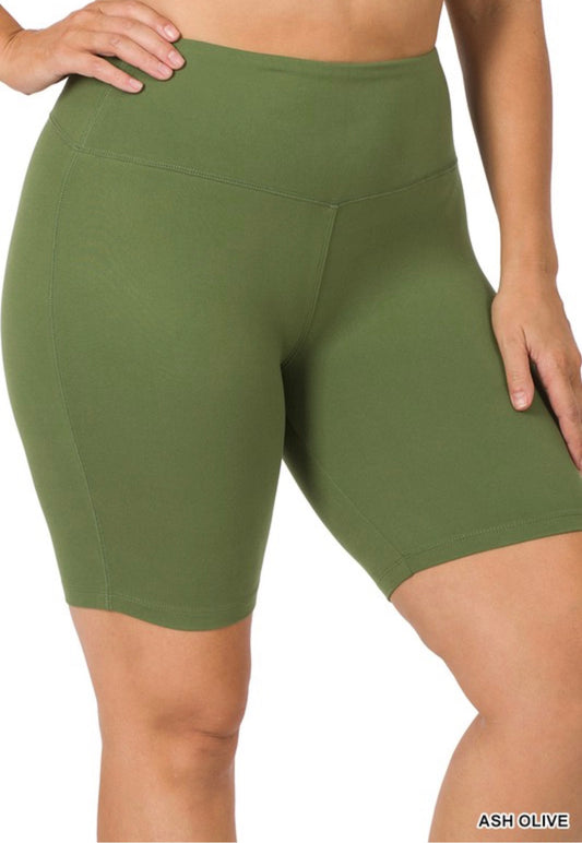 Microfiber Biker Shorts-Plus