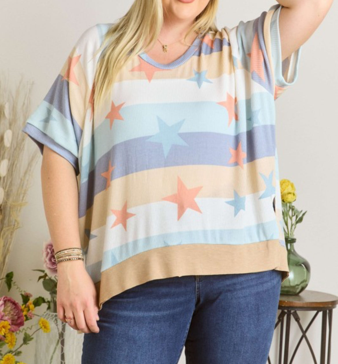 Stars and Stripes Tunic-Plus