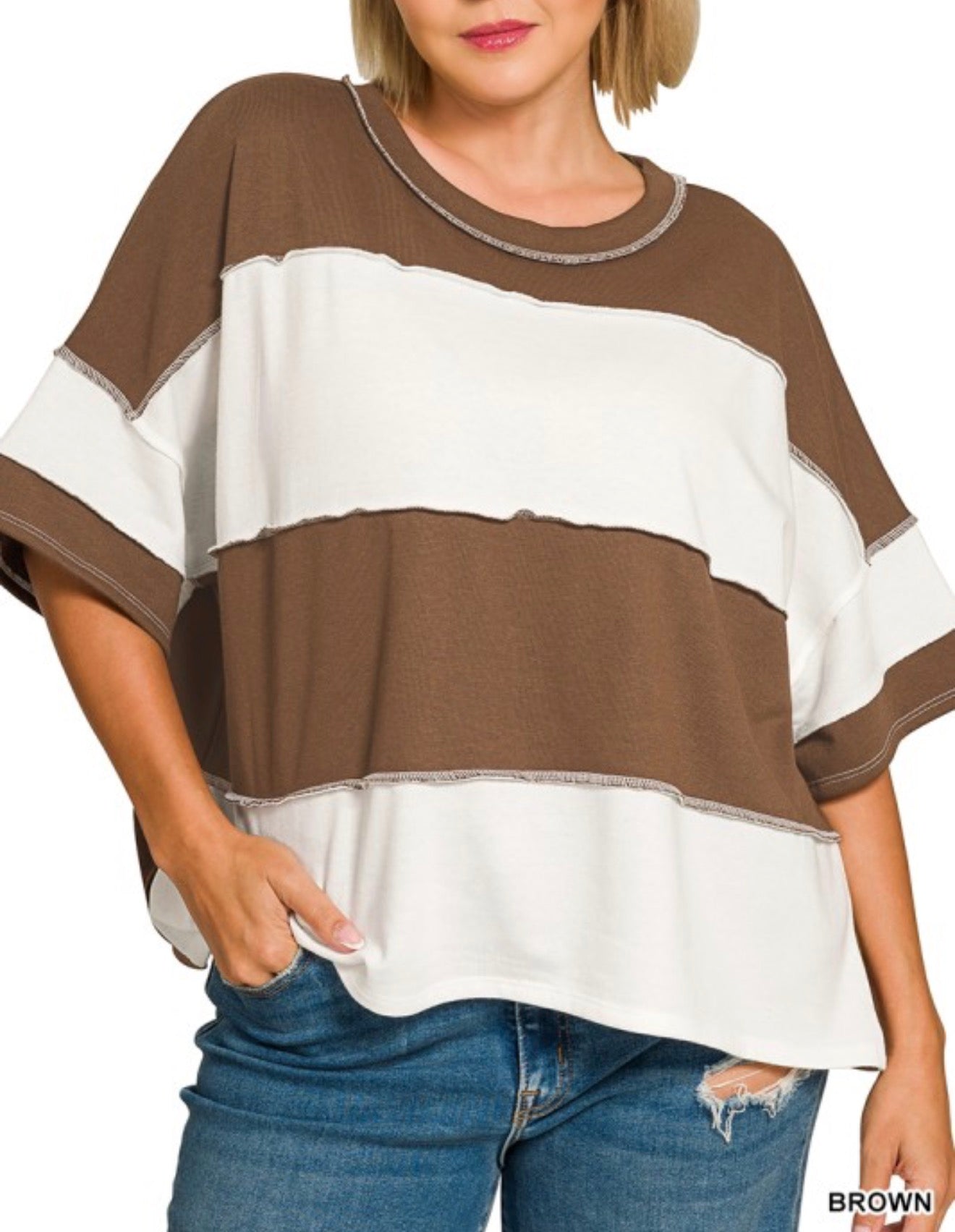 Reverse Seam Top-Plus