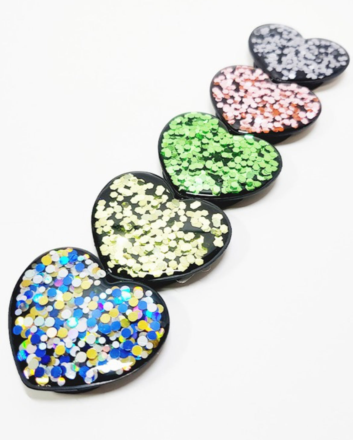 Glitter Heart Phone Grip