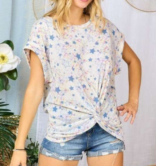 Tie Dye Star Top