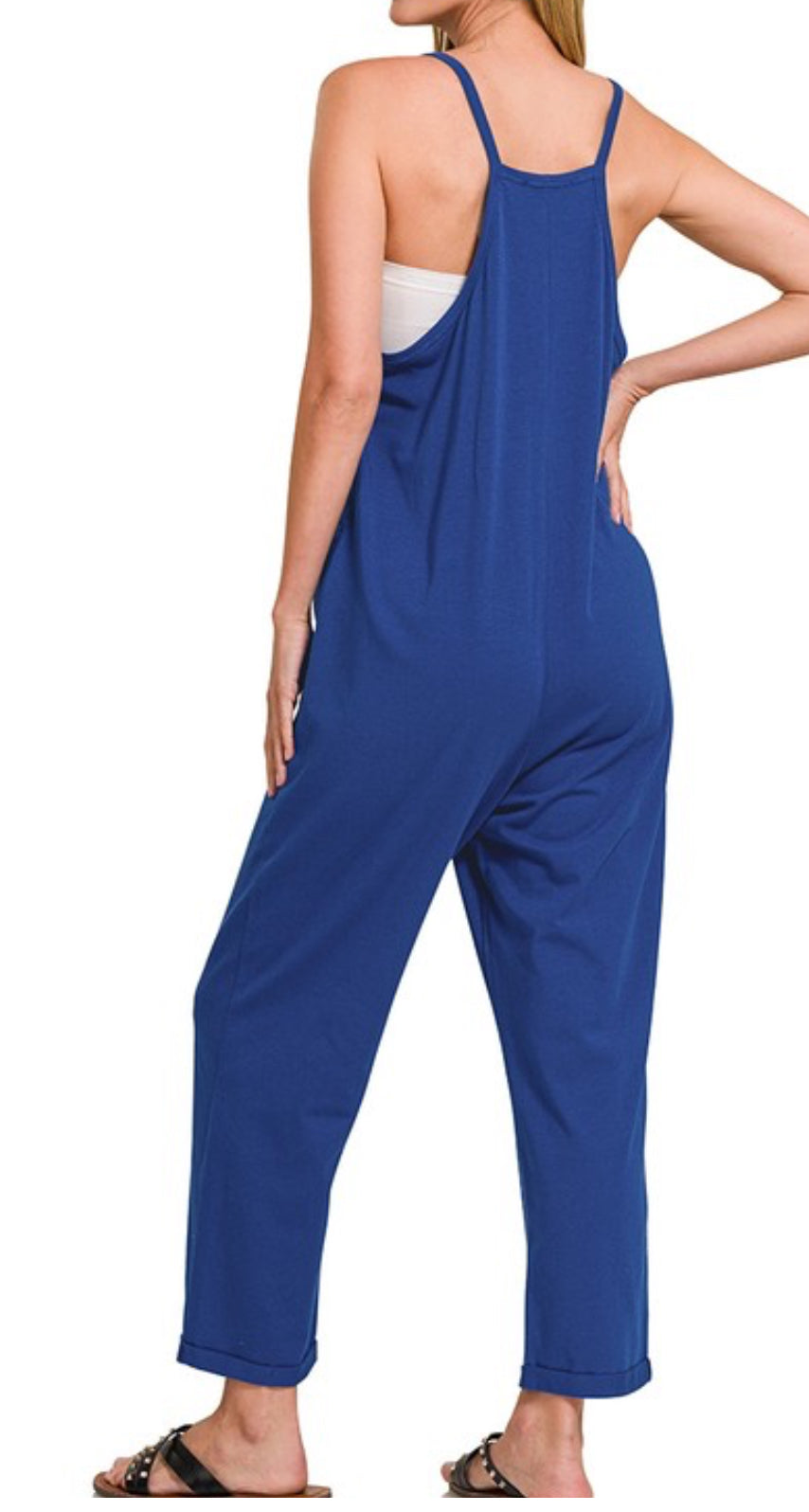 Navy Pocket Jumpsuit