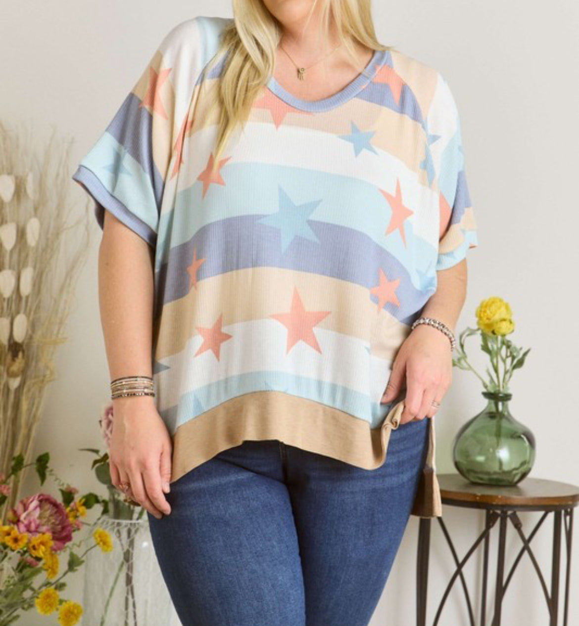 Stars and Stripes Tunic-Plus