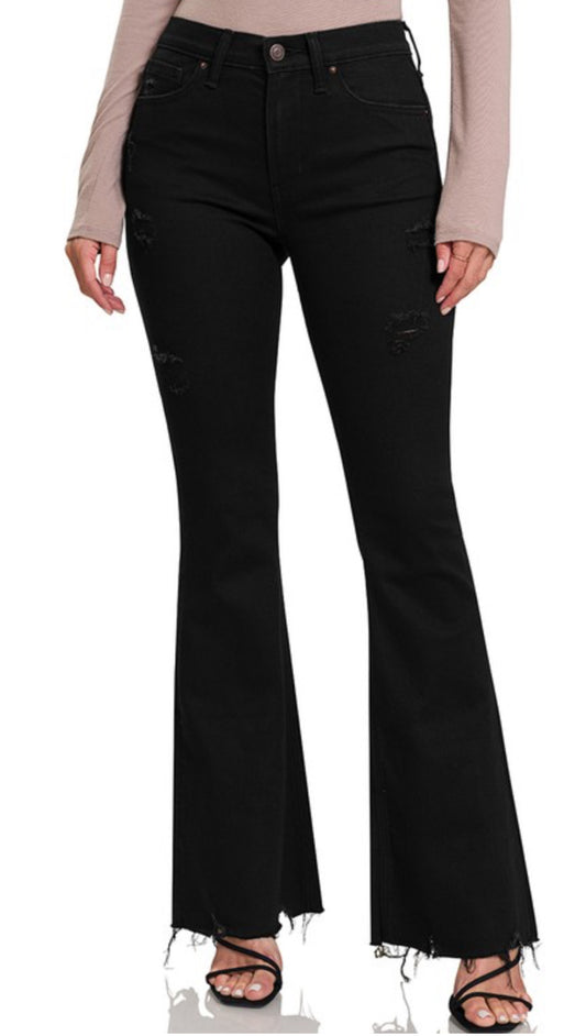 Black Flare Jeans