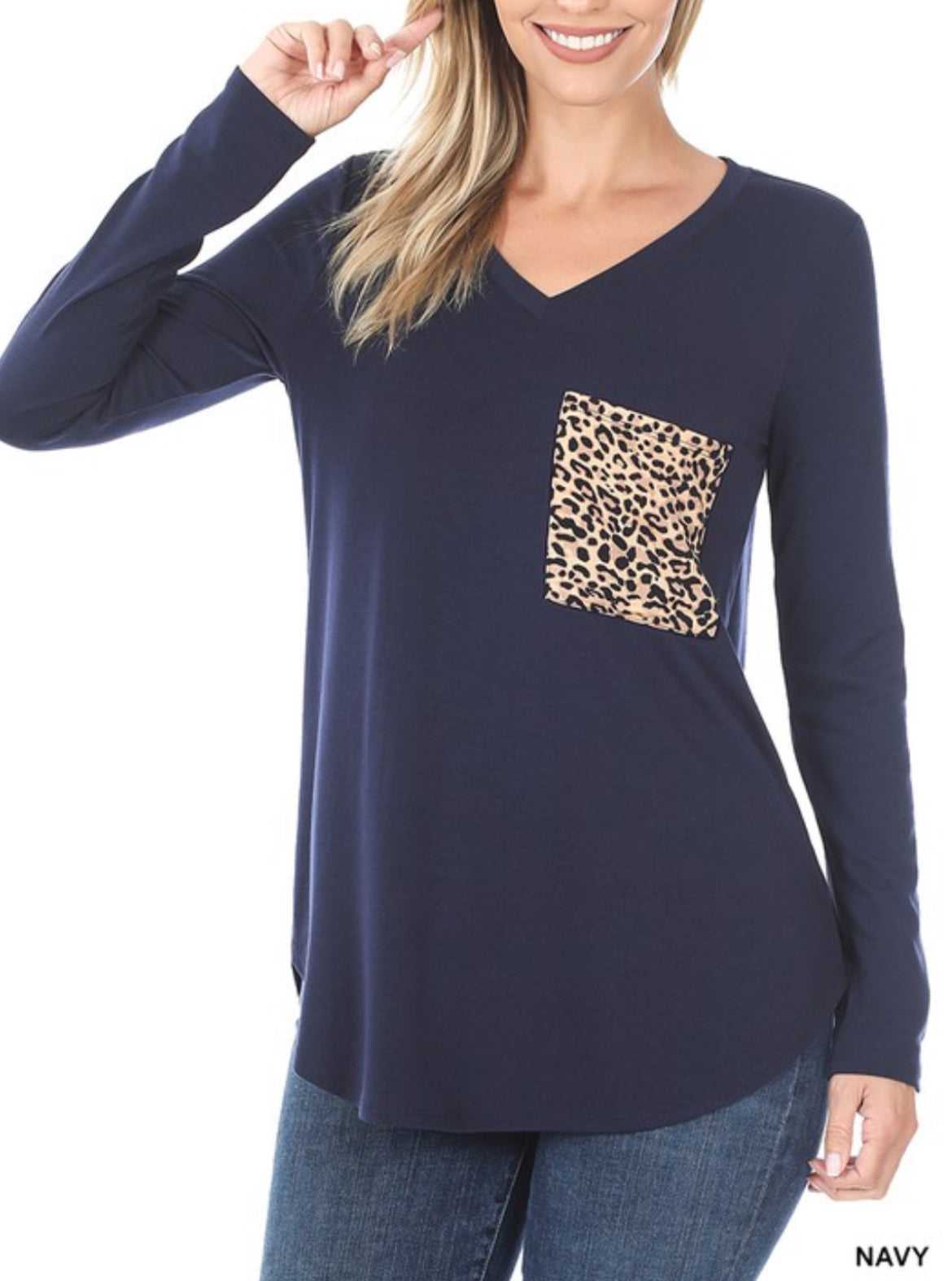 Leopard Pocket Tee