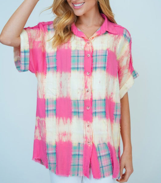 Bleach Plaid Shirt