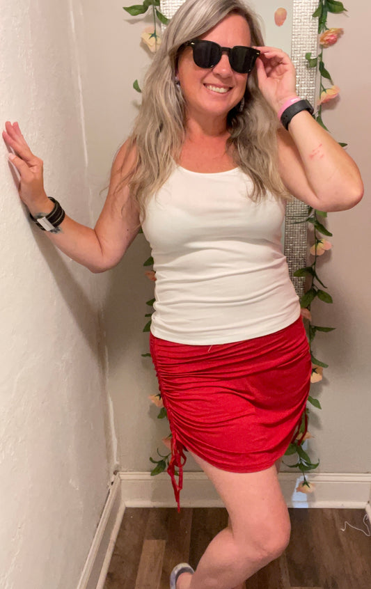 Double Rouched Skort