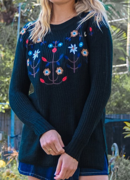 Embroidered Sweater