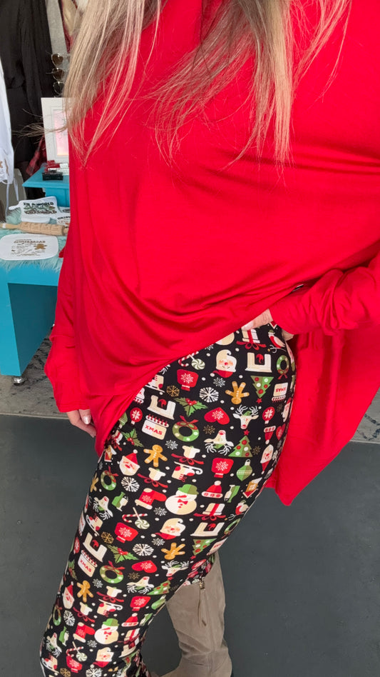 Christmas Leggings-Plus