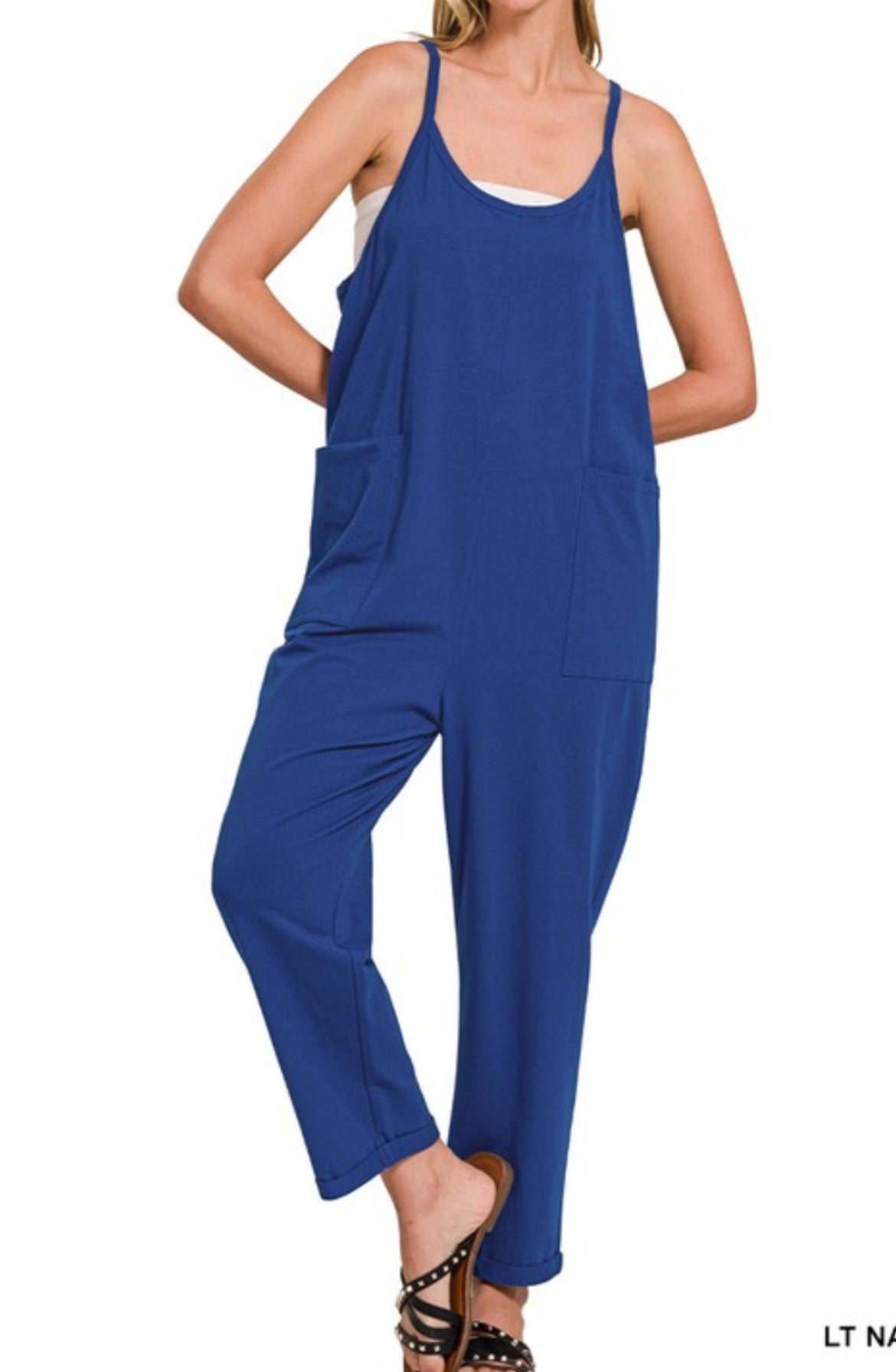 Navy Pocket Jumpsuit