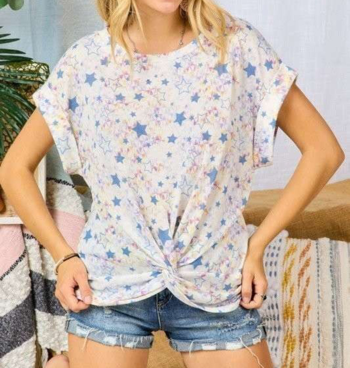 Tie Dye Star Top