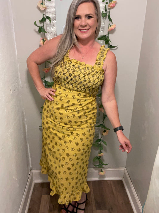 Sunflower Linen Dress