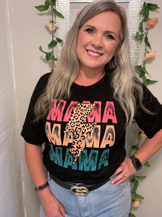 Distressed Mama Tee