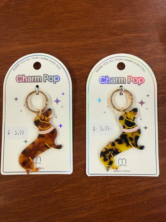 Weenie Dog Keychain/Bag Charm