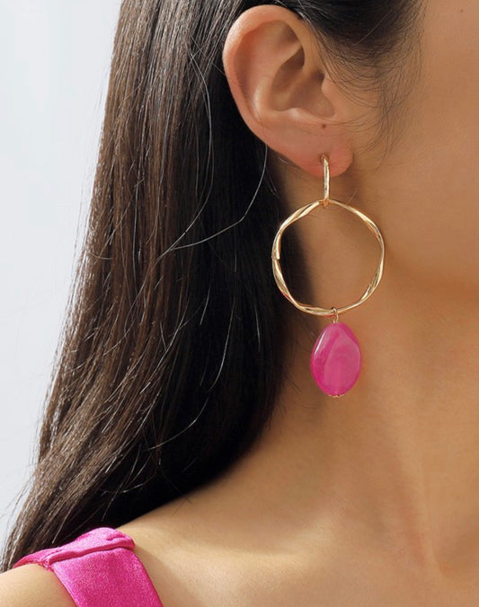 Dangle Hoop Earrings