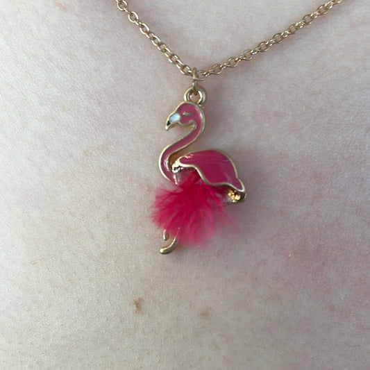 Flamingo Feathers Necklace