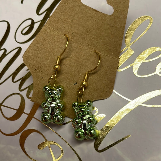 Metallic Gummy Bear Earrings