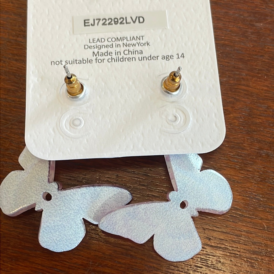 Glitter Acrylic Butterfly Earrings