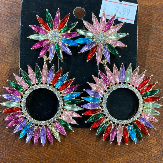 Rhinestone Statement Earrings