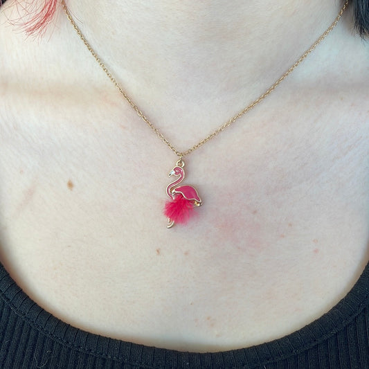 Flamingo Feathers Necklace