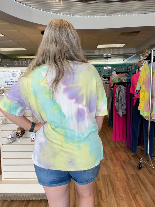 Pastel Tie Dye Top