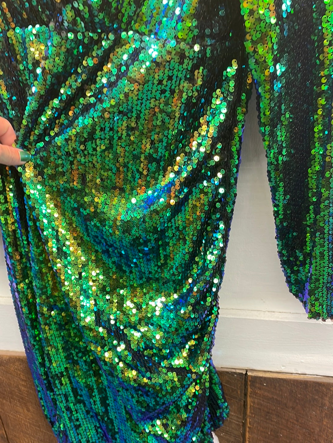 Mermaid Sequin Dress-Plus