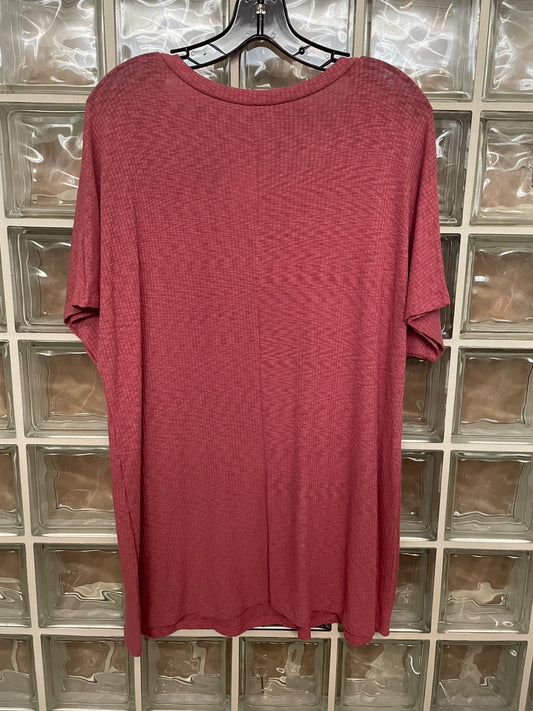 Marsala Pocket Tee-Plus