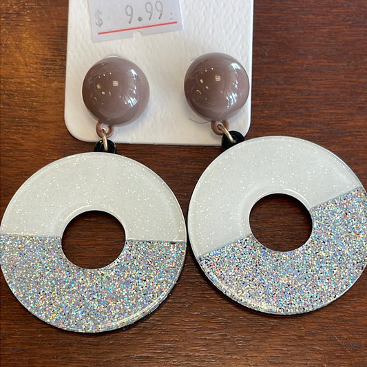 Glitter Acrylic Earrings