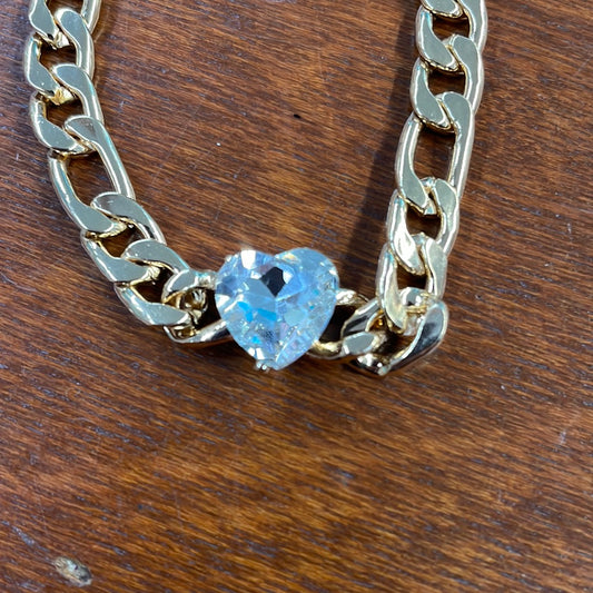 Heart Rhinestone Bracelet