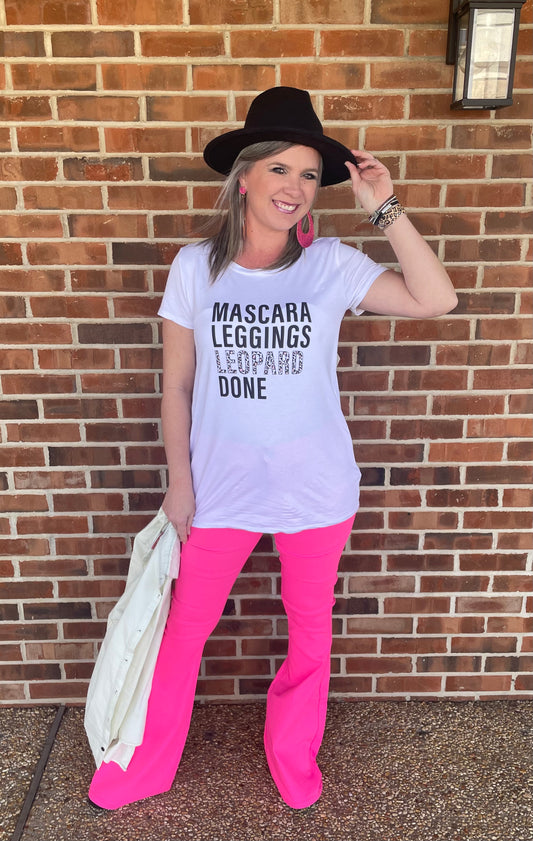 Mascara Leggings Leopard Done Tee