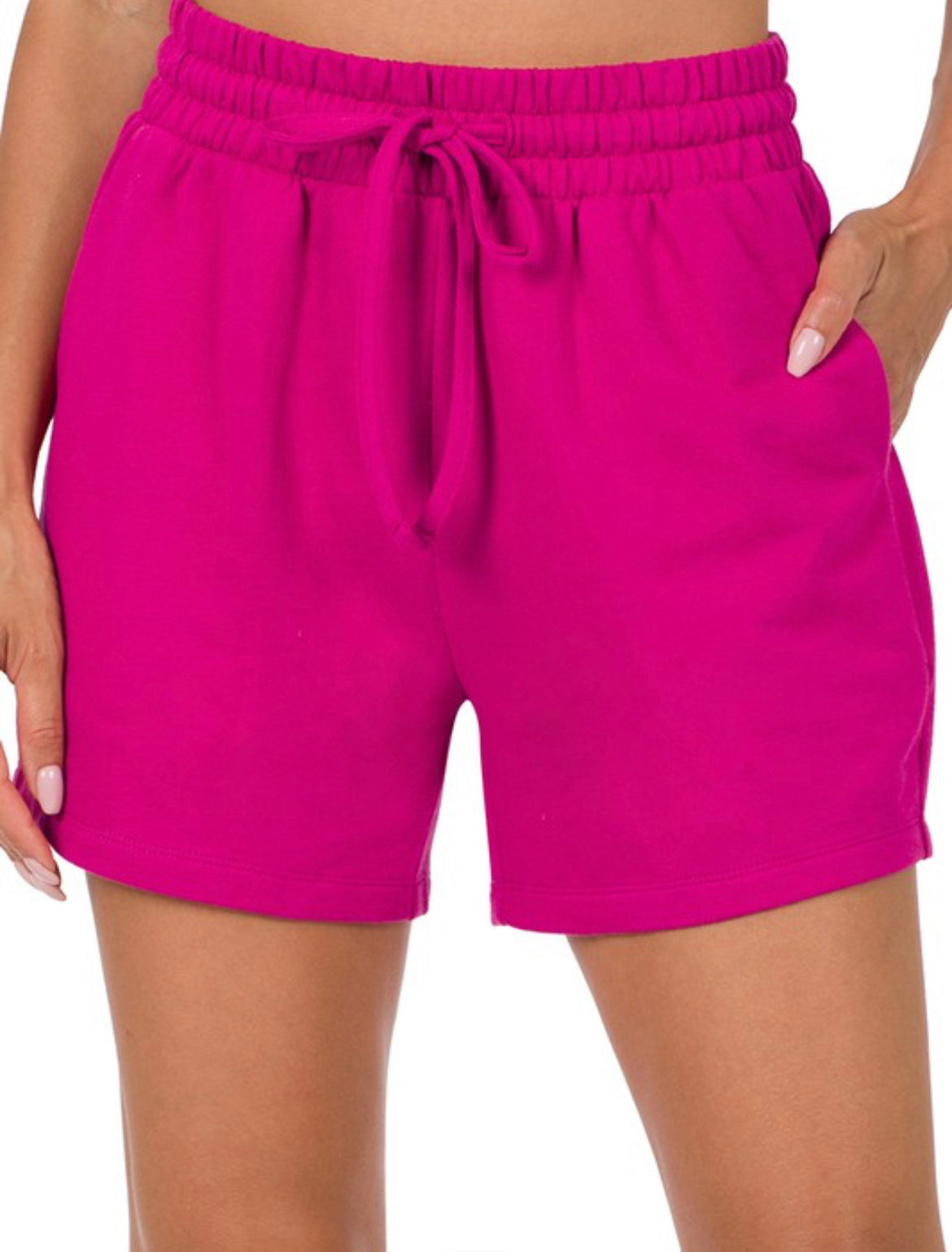 Magenta Sweat-Shorts