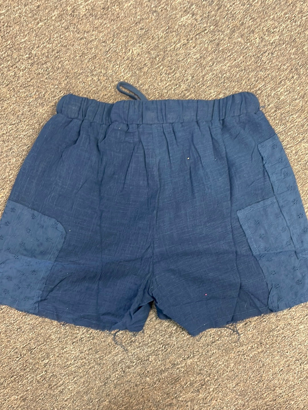 Patchwork Linen Shorts