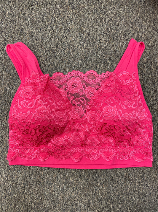 Hot Pink Lace Bralette