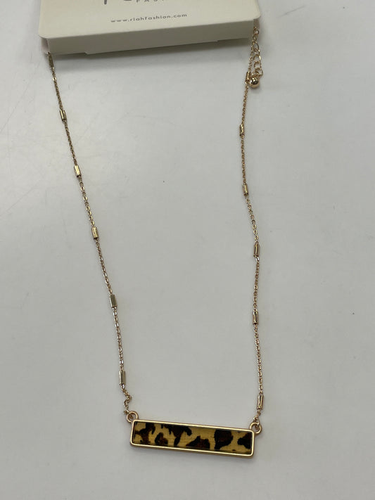 Leopard Bar Necklace