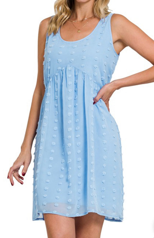 Swiss Dot Babydoll Dress