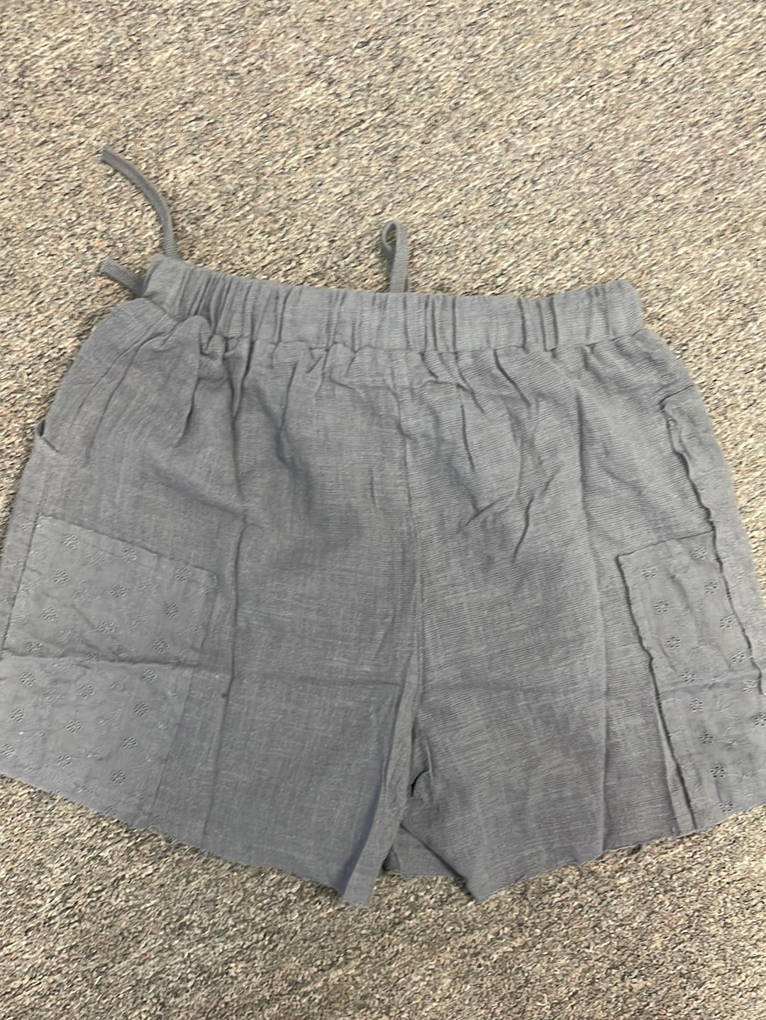 Patchwork Linen Shorts