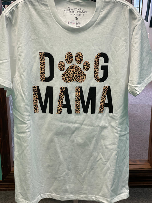 Leopard Dog Mama Tee