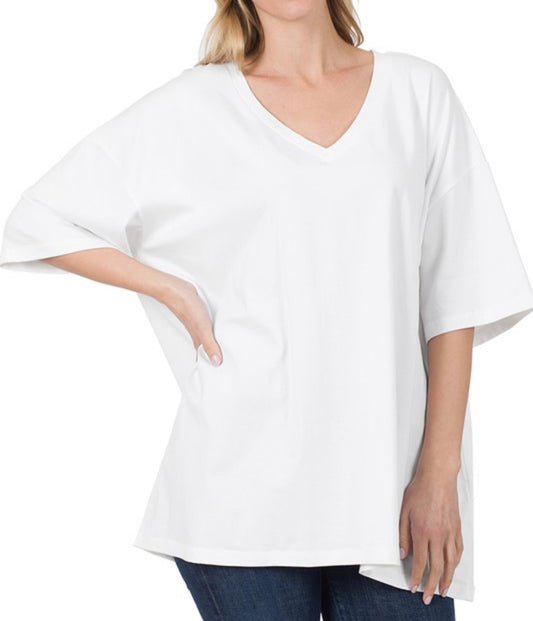 White Oversized Tee