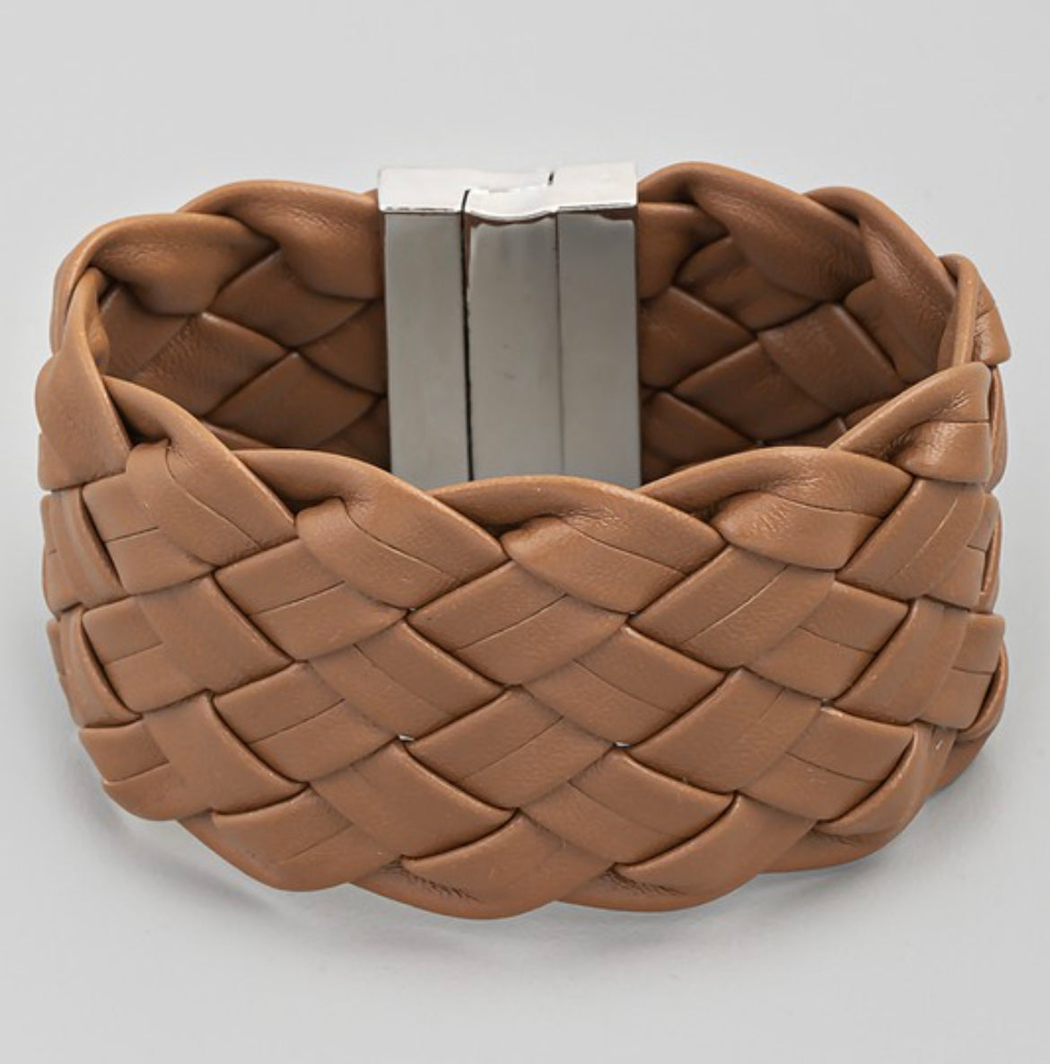 Braided Leather Magnetic Bracelet