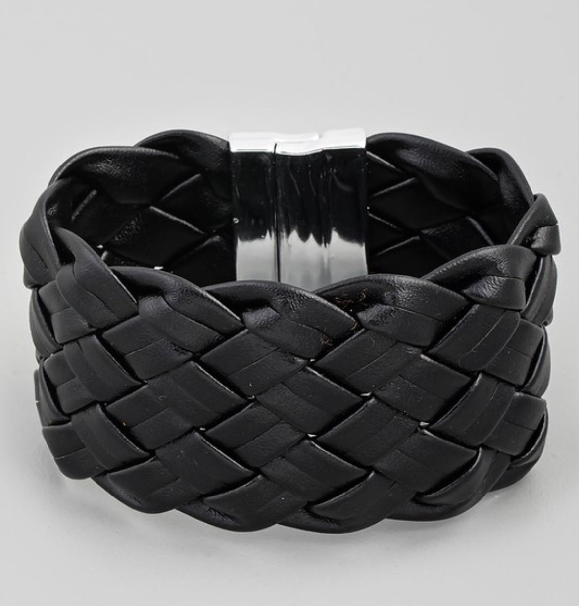 Braided Leather Magnetic Bracelet